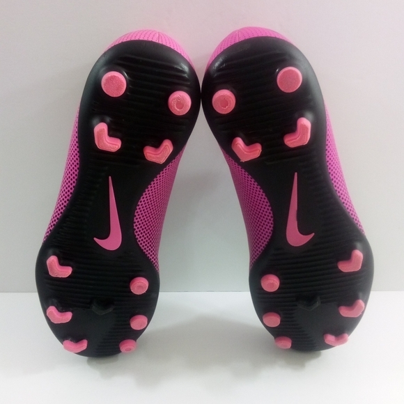 Nike Bravata 2 FG Girls 4Y Pink Black Soccer Cleats 844442-600 - Picture 7 of 8